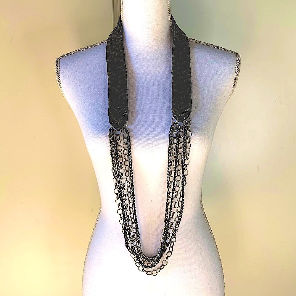 Handmade Deco-inspired “Flapper” Necklace